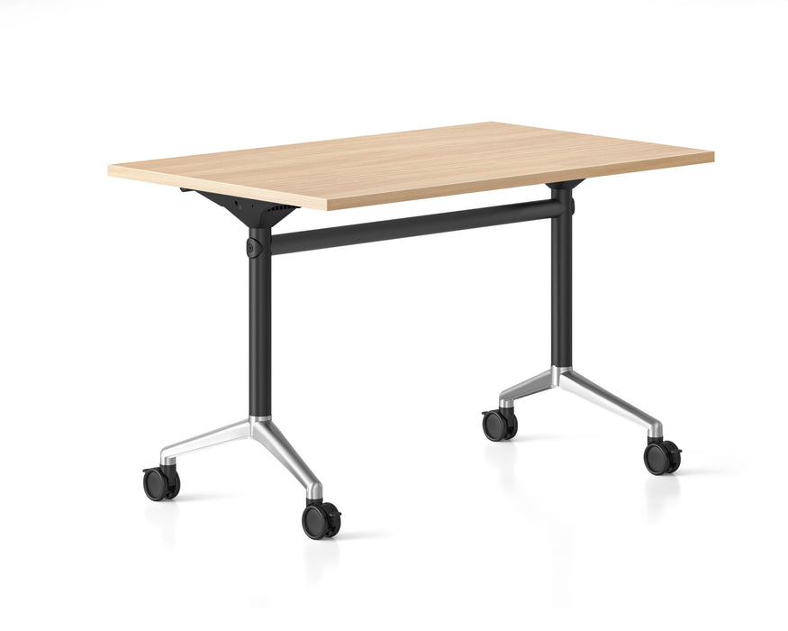 Typhoon Flip Top Table - 1200mm W x 600mm D - Natural Oak