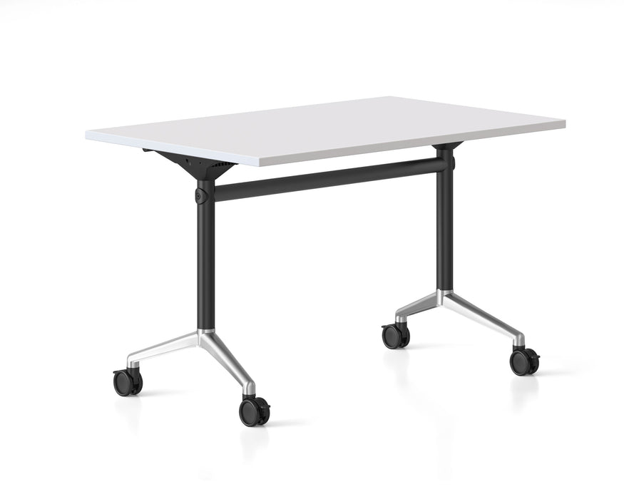 Typhoon Flip Top Table - 1200mm W x 600mm D - Natural White