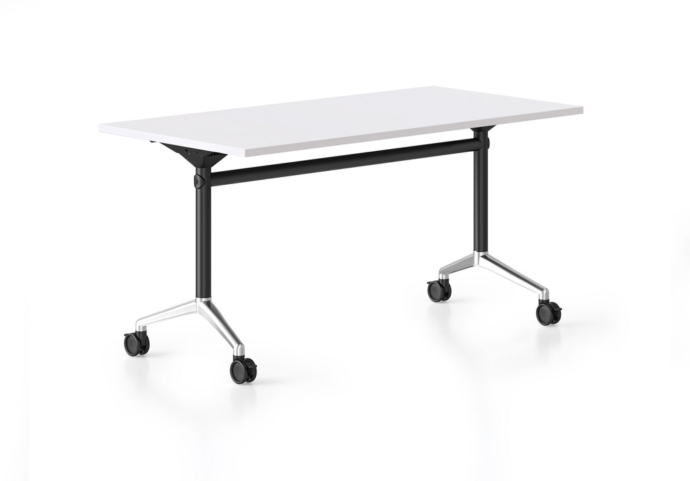 Typhoon Flip Top Table - 2100mm W x 750mm D - Natural White