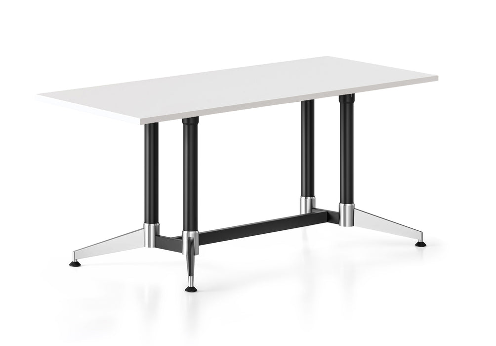 Typhoon Meeting Table - 1500mm W x 750mm D - Natural White