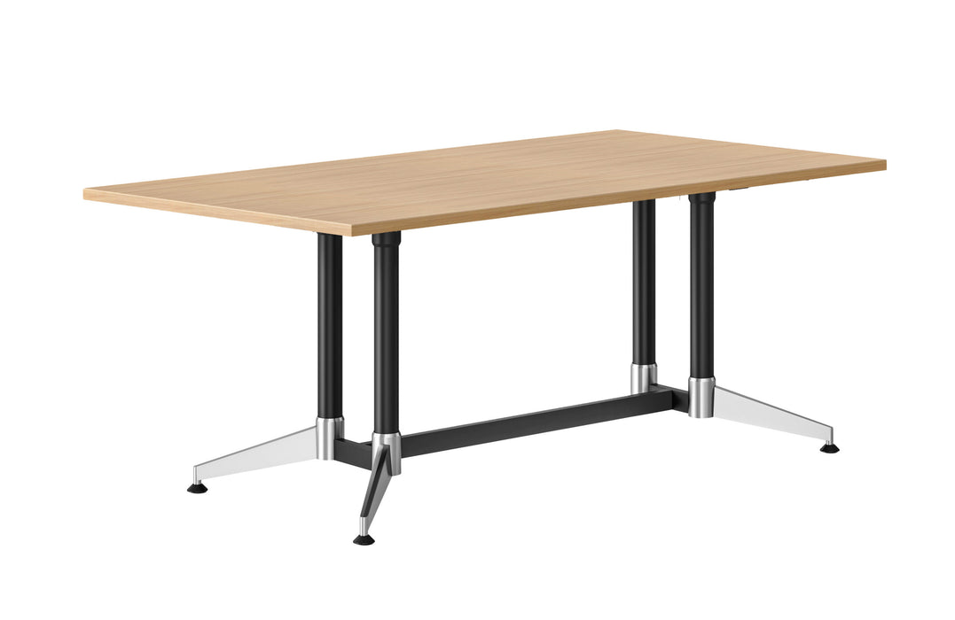Typhoon Meeting Table - 1800mm W x 750mm D - Natural Oak