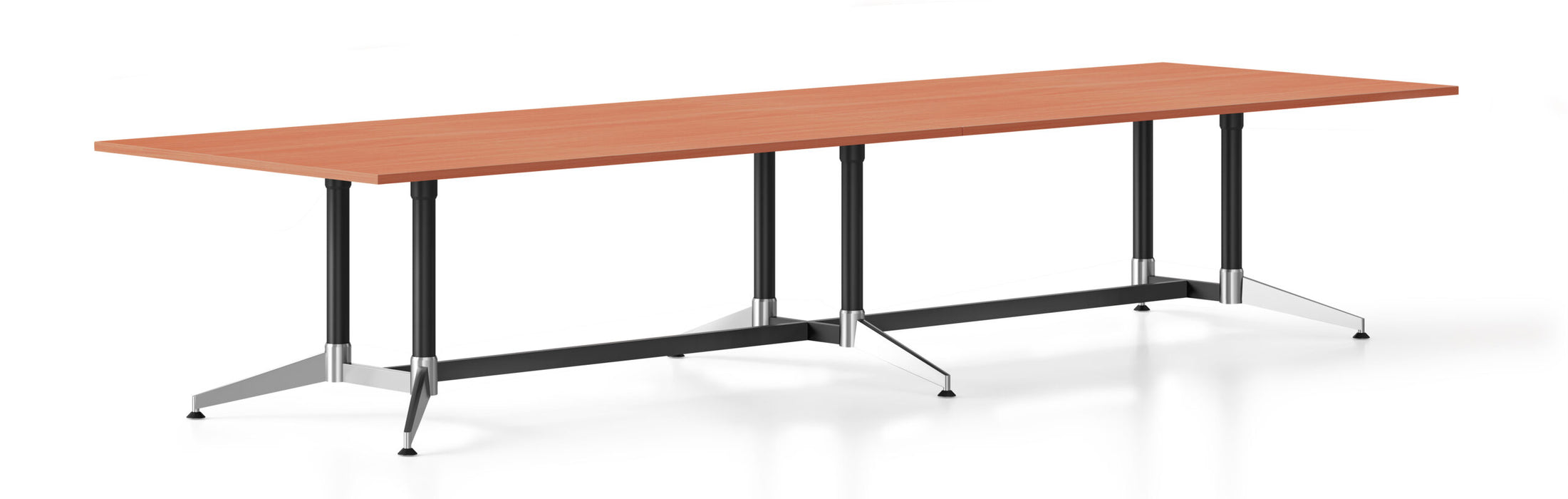 Typhoon Boardroom Table - 3200mm W x 1200mm D - Cherry