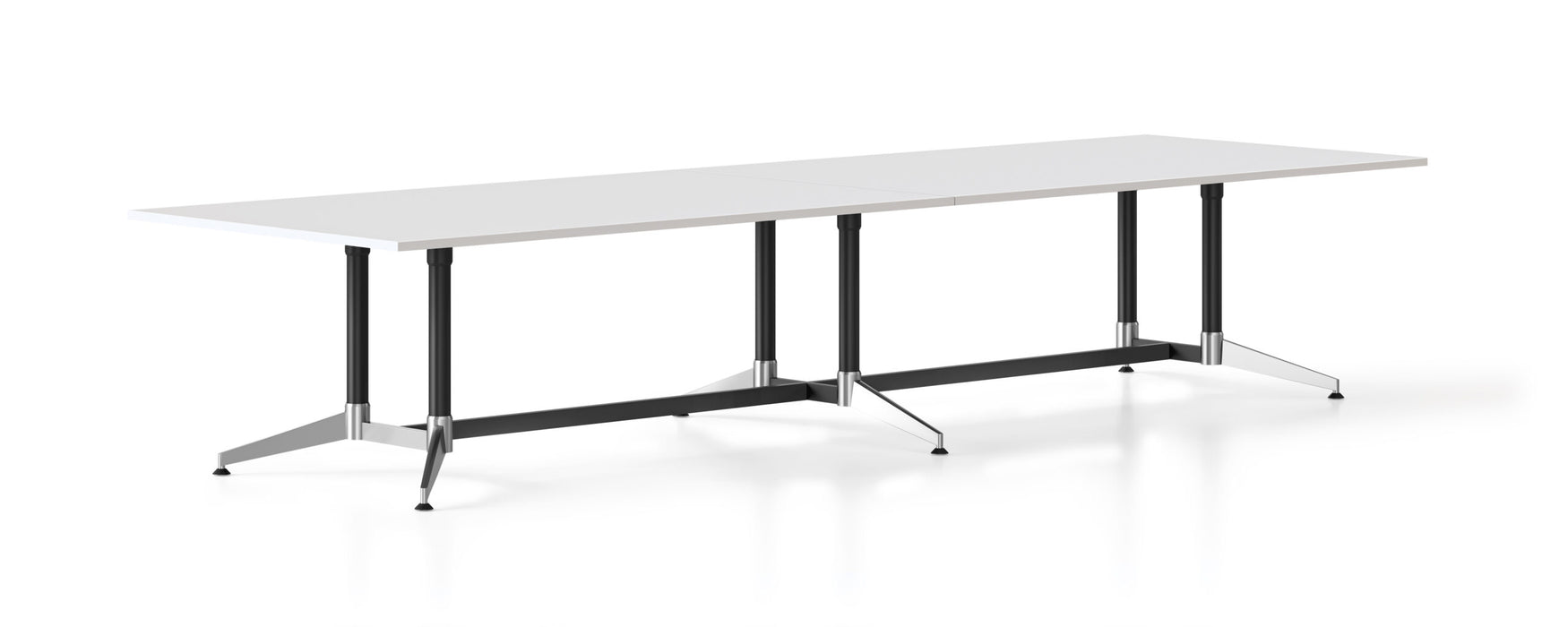 Typhoon Boardroom Table - 4000mm W x 1200m D - Natural White