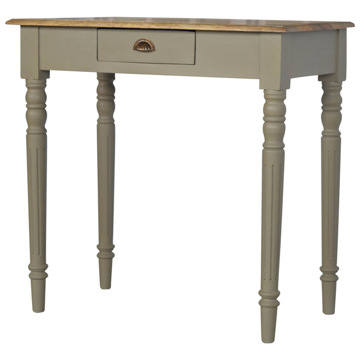 Hand Painted Writing Desk - Grey, Wood