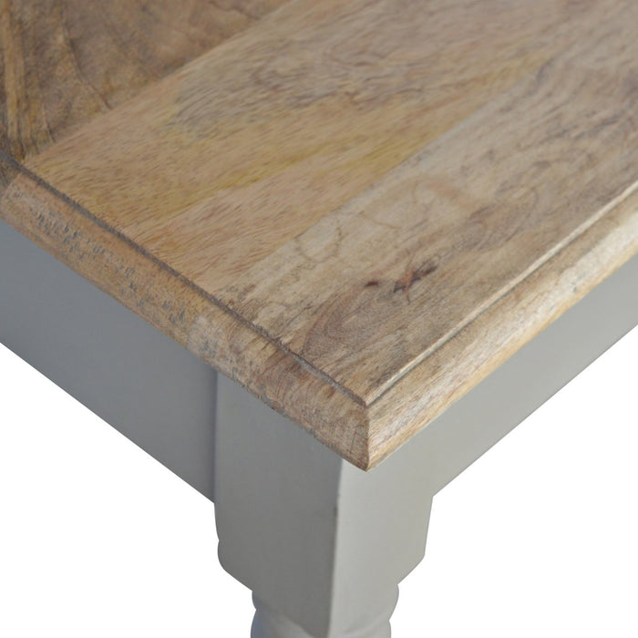 Hand Painted Writing Desk - Grey, Wood