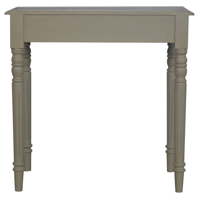 Hand Painted Writing Desk - Grey, Wood