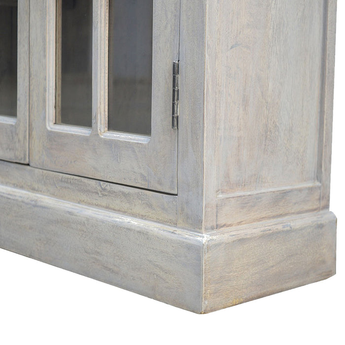 Stone Acid Wash Glazed Sideboard - Grey, Wood