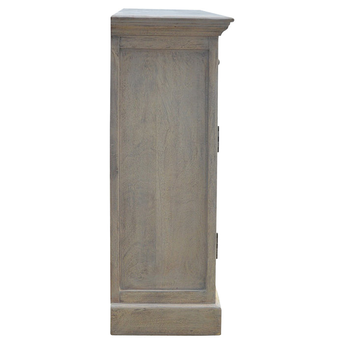 Stone Acid Wash Glazed Sideboard - Grey, Wood