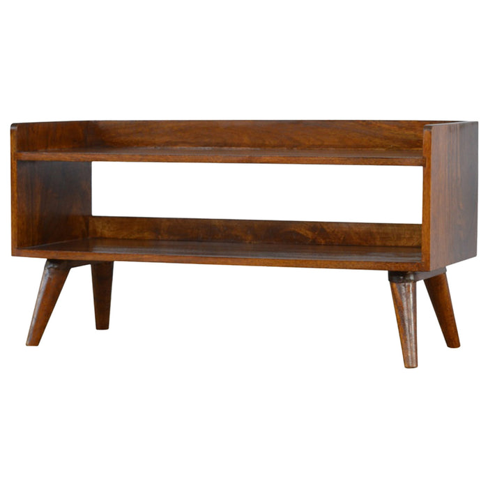 Chestnut Nordic Storage Bench - Brown, Wood