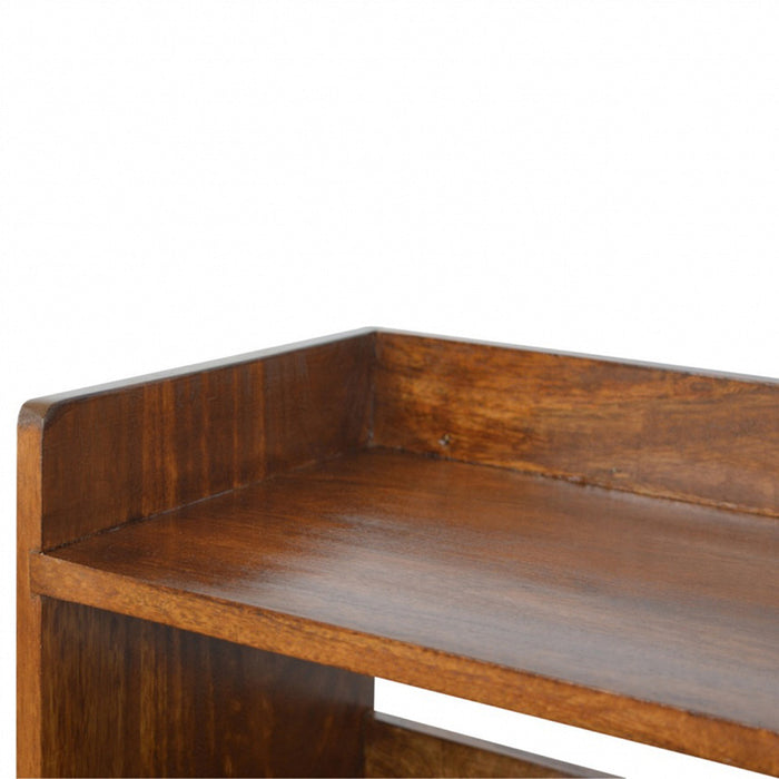 Chestnut Nordic Storage Bench - Brown, Wood