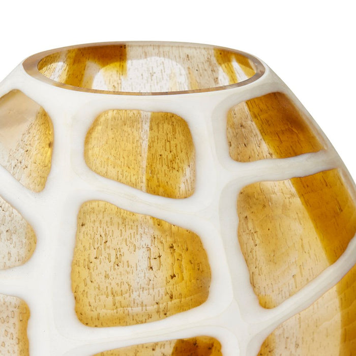 Phomello Vase - Brown/White, 31cm (H)