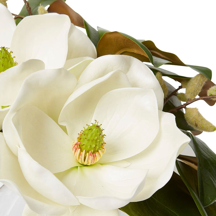 Magnolia Garden (DS) - White/Clear, 46cm (H)