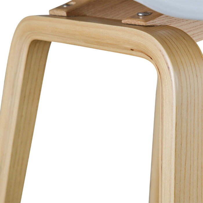 CBS2005-SD 65cm Bar Stool in White And Natural