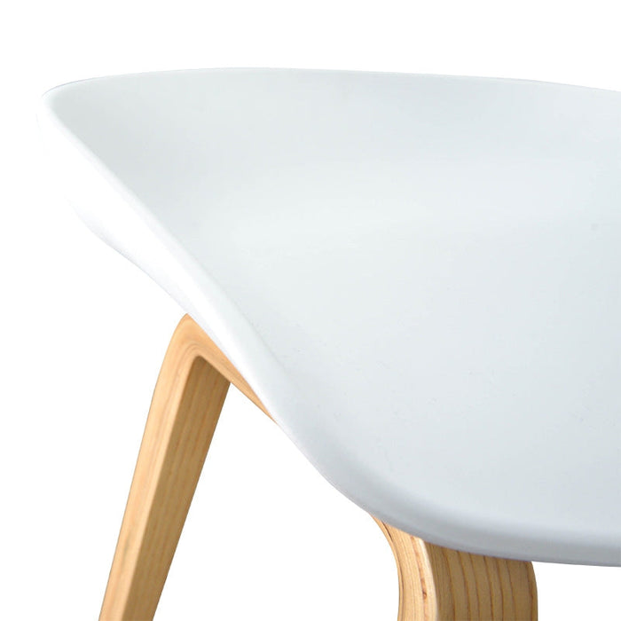 CBS2005-SD 65cm Bar Stool in White And Natural