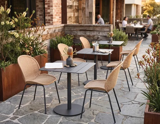 Sombra Rattan Dining Chair - Outdoor - Charcoal