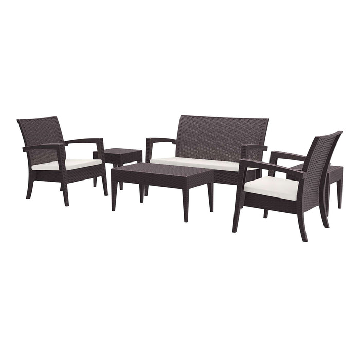 Siesta Miami (Tequila) Lounge Set - Chocolate with cushions