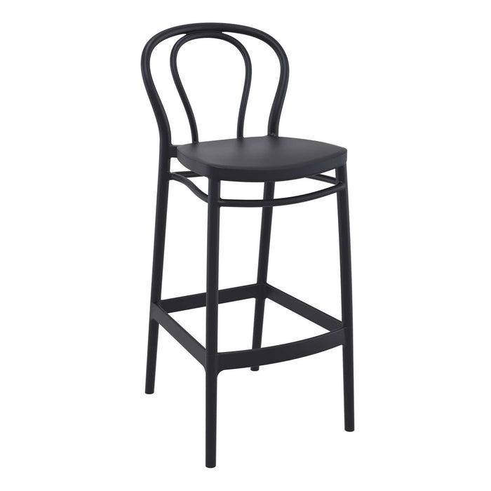 Siesta Victor Bar Stool 75cm (Dry Bar Height) - Black