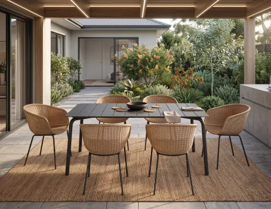 Tulum Rattan Armchair - Outdoor - Charcoal