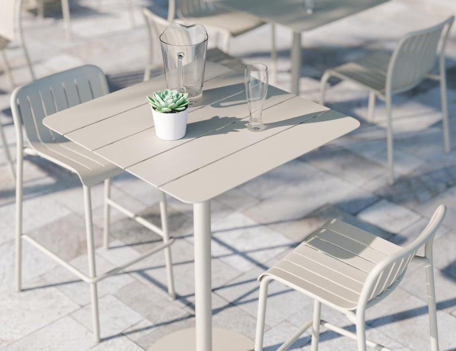 Roku High Bar Table - Outdoor - Latte - 65 x 65cm Table Top