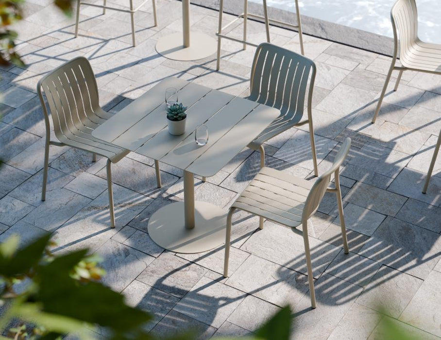 Roku Cafe Table - Outdoor - Latte - 65 x 65cm Table Top