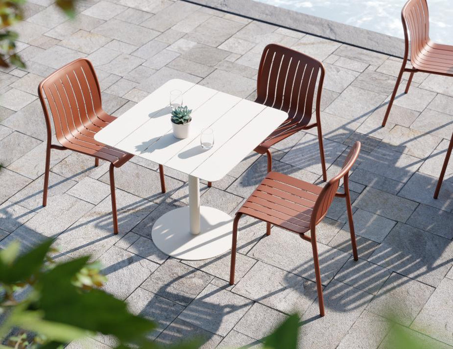 Roku Outdoor Dining Chair in Matt Papaya - Chair Only