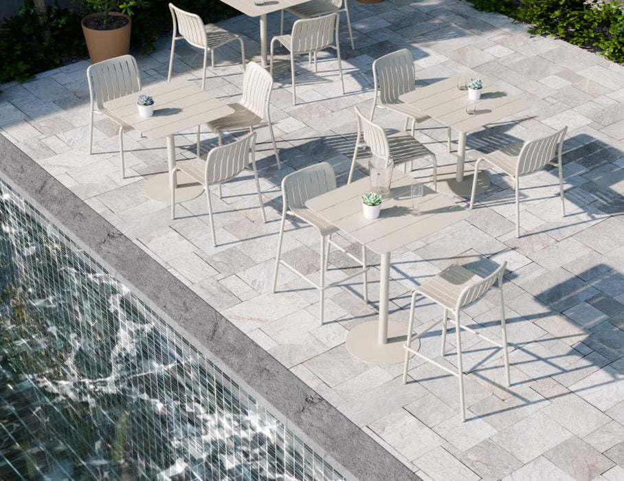 Roku High Bar Table - Outdoor - Latte - 65 x 65cm Table Top