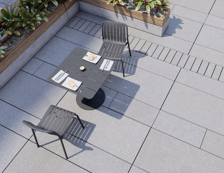 Roku Cafe Table - Outdoor - Charcoal - 75 x 75cm Table Top