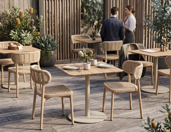 Maya Dining Chair - Outdoor - Rope, Wood