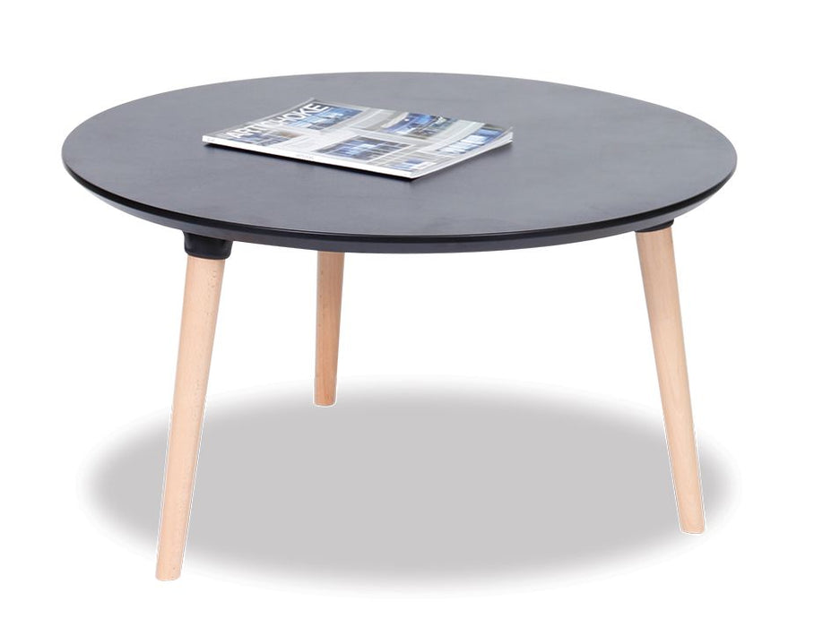 Massa Coffee Table - 80cm - Black - Natural