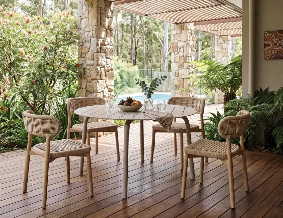 Maya Dining Chair - Outdoor - Rope, Wood