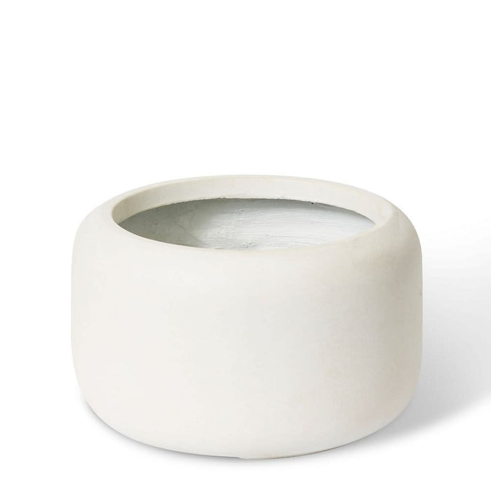 Saheed Low Fibrestone Planter - Beige