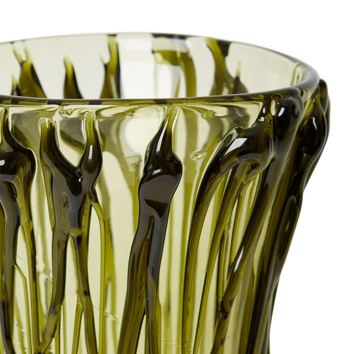 Yafeu Vase - Green, 38cm (H)