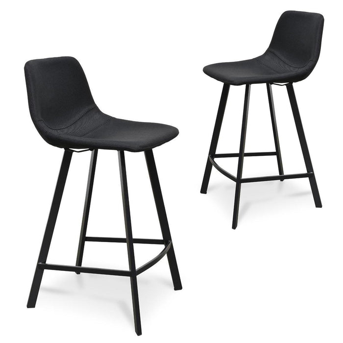 CBS2271-SE 65cm Bar Stool - Black (Set of 2)