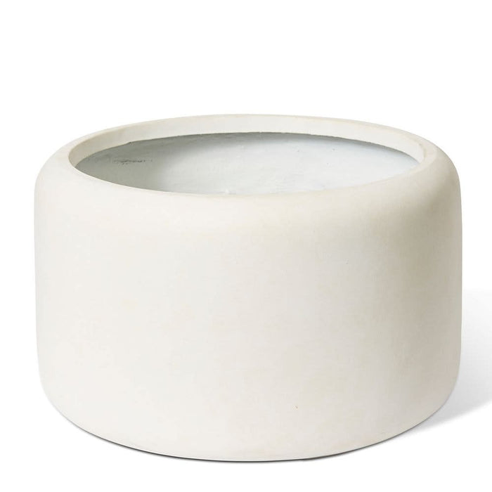 Saheed Low Fibrestone Planter - Beige