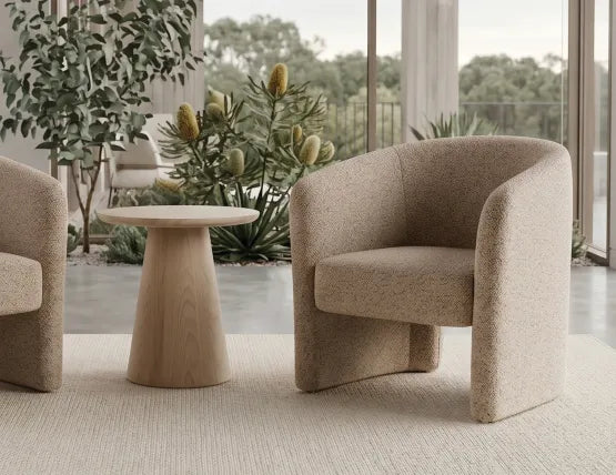 Circa Side Table - Round - Natural Ash - 50cm