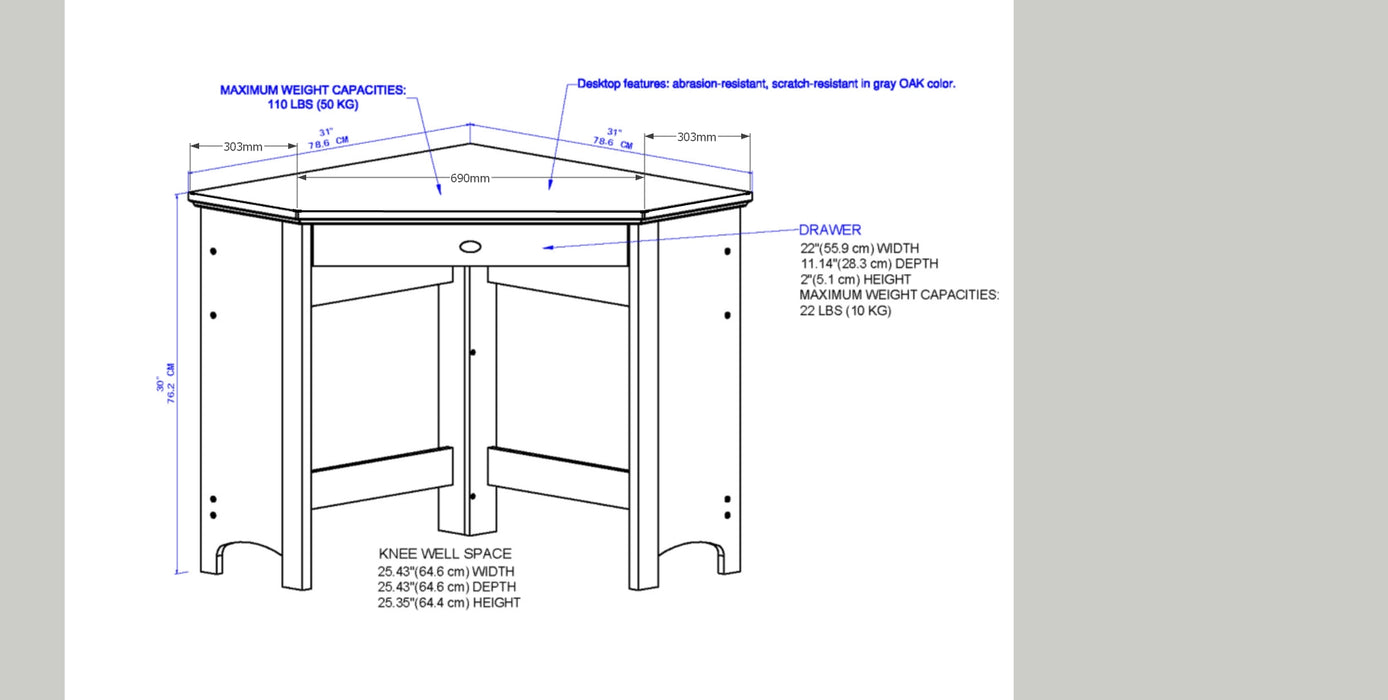 Beanca Corner Desk