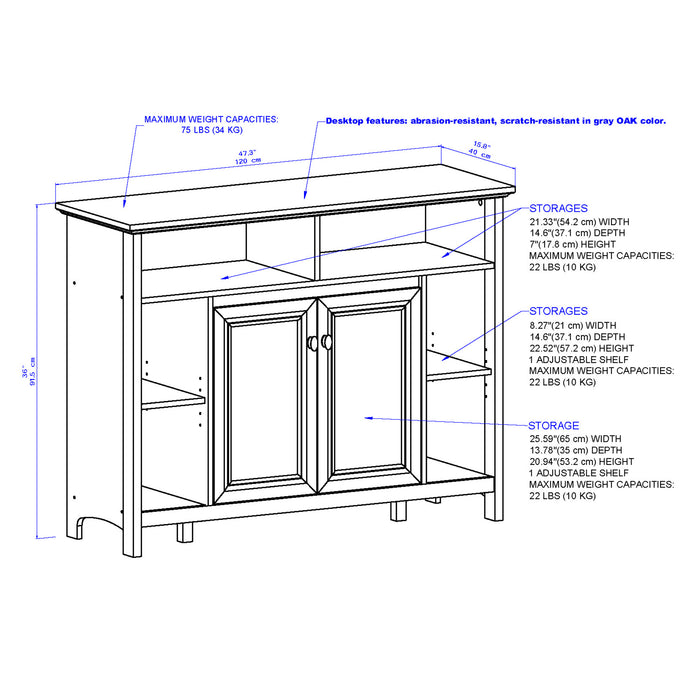 Beanca Large Storage Cabinet