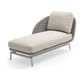 Contemporary and stylish outdoor chaise.