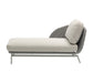 Contemporary and stylish outdoor chaise.