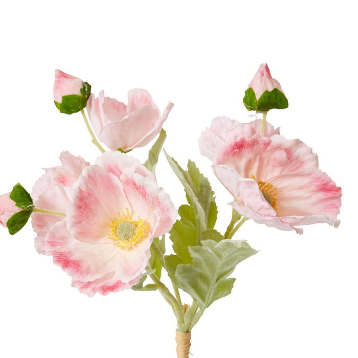Poppy Bundle (RT) Pack of 12 - Soft Pink, 35cm (H)