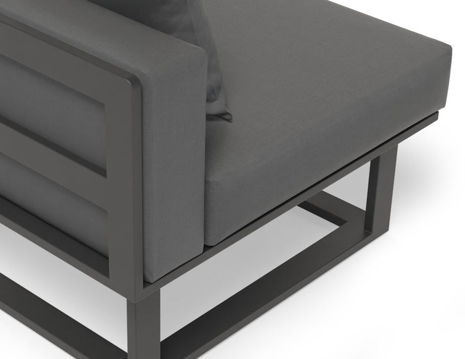 Vivara Sofa - Charcoal - Modular Section D - Corner