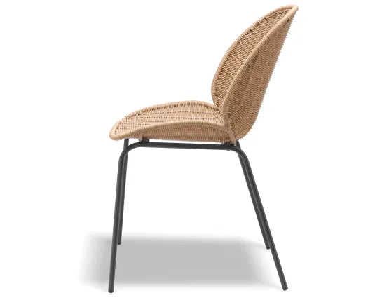 Sombra Rattan Dining Chair - Outdoor - Charcoal