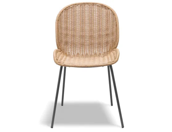 Sombra Rattan Dining Chair - Outdoor - Charcoal