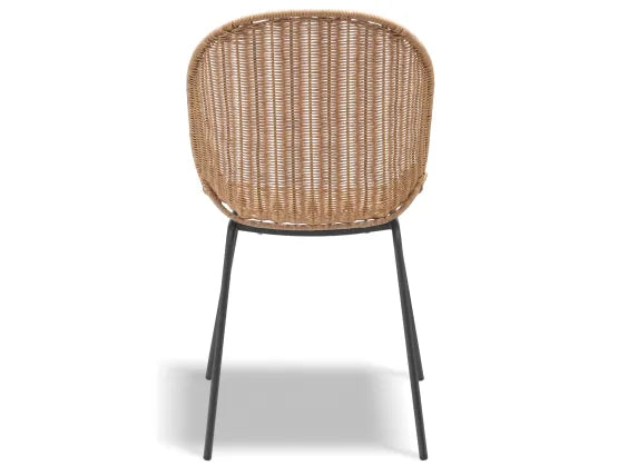 Sombra Rattan Dining Chair - Outdoor - Charcoal