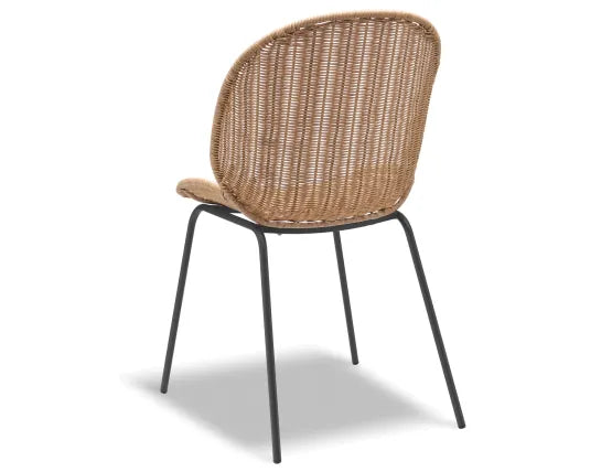 Sombra Rattan Dining Chair - Outdoor - Charcoal