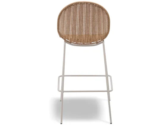 Sombra Rattan Bar Stool - Outdoor - Latte, 110cm H