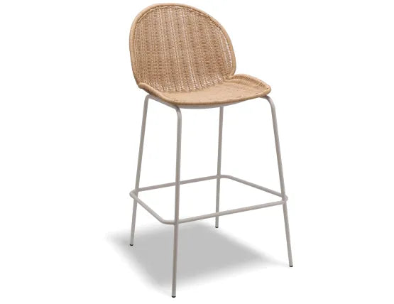 Sombra Rattan Bar Stool - Outdoor - Latte, 110cm H