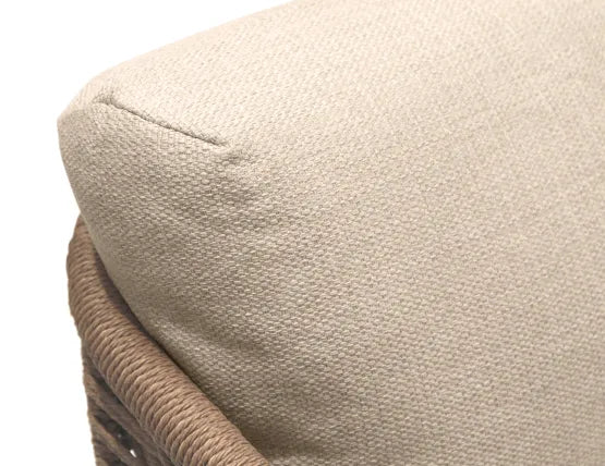 Sorrento 3 Seater Sofa - Outdoor - Latte, Wood, 185cm W