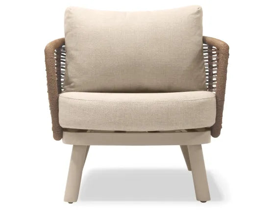 Sorrento Lounge Chair - Outdoor - Latte, Wood