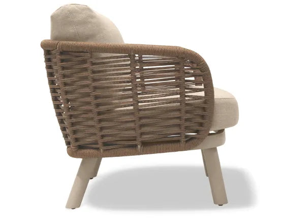 Sorrento Lounge Chair - Outdoor - Latte, Wood